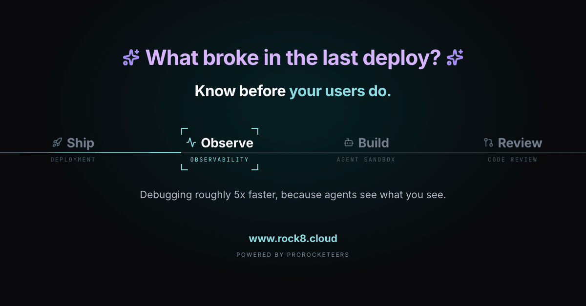 The observability station: know before your users do