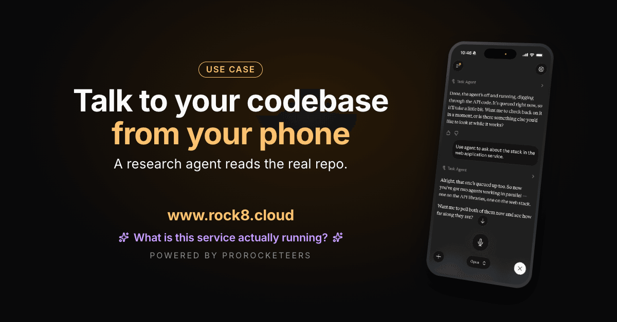 Talk to your codebase from your phone